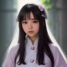 一位年轻女教师坐在书桌前批改学生作业，桌上摆放着教材与红色批改笔
